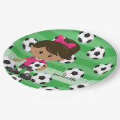 Fußballspieler Pappteller (Schrägansicht)