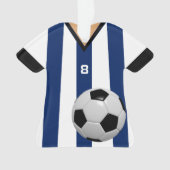Fußballspieler Personalisiert Ornament (Vorderseite)