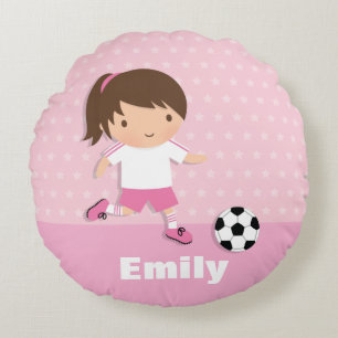 Fußballspieler Pink Mädchen Zimmer Dekor Kissen