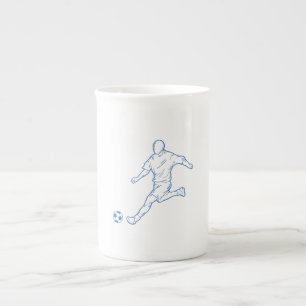 Fußballspieler Porzellantasse