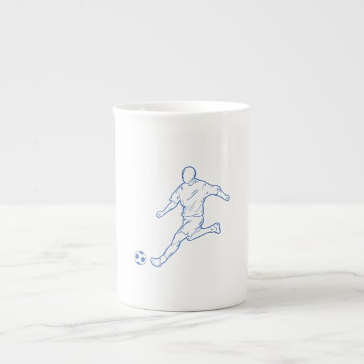 Fußballspieler Porzellantasse (Vorderseite)