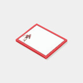 Fußballspieler Post-it Klebezettel (angewinkelt)
