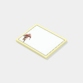 Fußballspieler Post-it Klebezettel (angewinkelt)