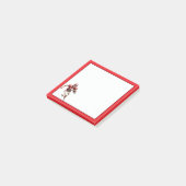 Fußballspieler Post-it Klebezettel (angewinkelt)