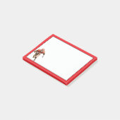 Fußballspieler Post-it Klebezettel (angewinkelt)