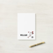 Fußballspieler Post-it Klebezettel (Auf Schreibtisch)