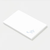 Fußballspieler Post-it Klebezettel (angewinkelt)