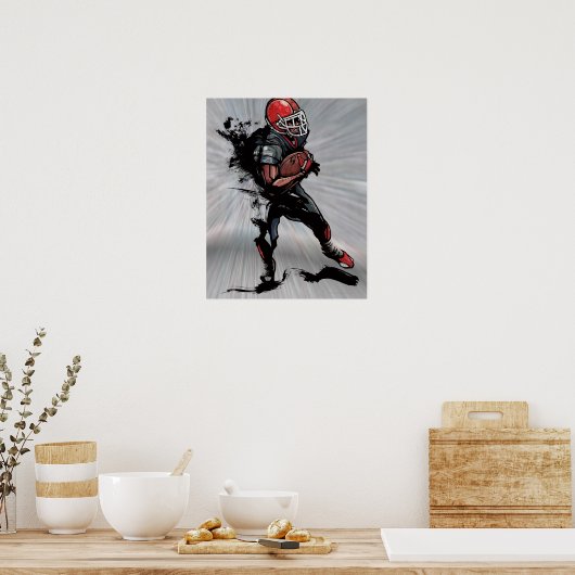Fußballspieler Poster (Küche)