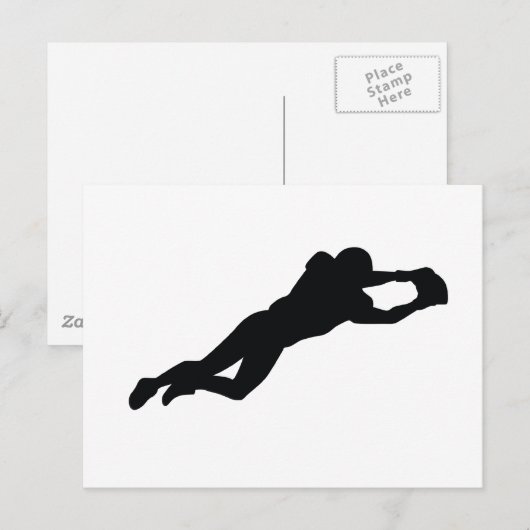 Fußballspieler Postkarte (Vorne/Hinten)