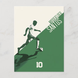 Fußballspieler Postkarte