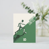 Fußballspieler Postkarte (Stehend Vorderseite)