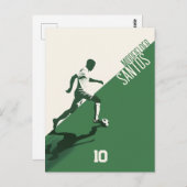 Fußballspieler Postkarte (Vorne/Hinten)