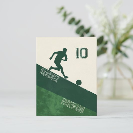 Fußballspieler Postkarte (Stehend Vorderseite)