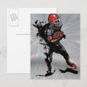 Fußballspieler Postkarte (Vorne/Hinten)