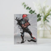 Fußballspieler Postkarte (Stehend Vorderseite)