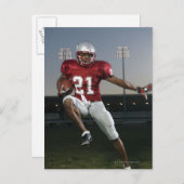 Fußballspieler Postkarte (Vorne/Hinten)
