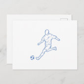 Fußballspieler Postkarte (Vorne/Hinten)