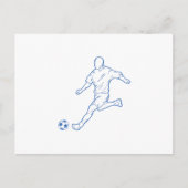 Fußballspieler Postkarte (Vorderseite)