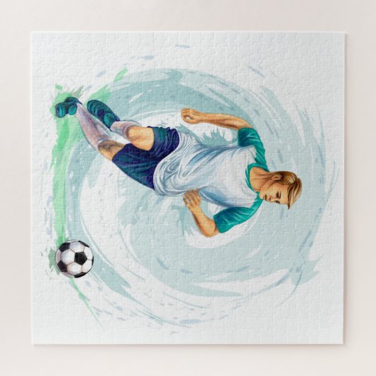 Fußballspieler Puzzle (Horizontal)