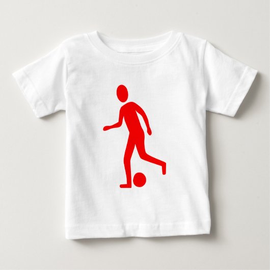 Fußballspieler - Rot Baby T-shirt (Vorderseite)