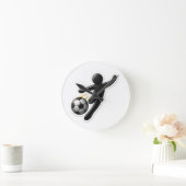 Fußballspieler Runde Wanduhr (Zuhause)