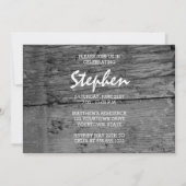 Fußballspieler Rustikales Foto Abschluss Einladung (Rückseite)