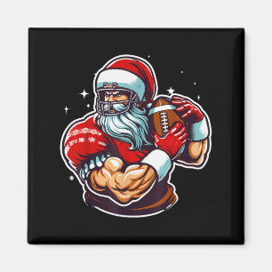 Fußballspieler Santa Weihnachten Pyjama Lustig X-m Magnet