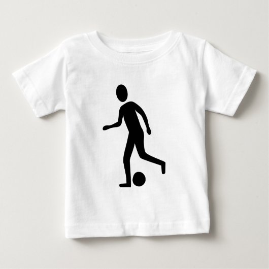 Fußballspieler - Schwarz Baby T-shirt (Vorderseite)