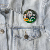 Fußballspieler Senior Night benutzerdefiniertes Fo Button (Beispiel)