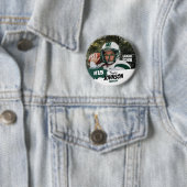 Fußballspieler Senior Night benutzerdefiniertes Fo Button (Beispiel)