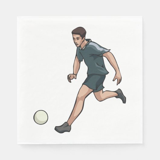 Fußballspieler Serviette (Vorderseite)