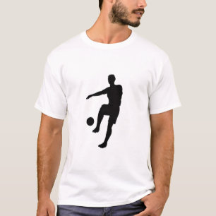 Fußballspieler-Silhouette T-Shirt-Design T-Shirt