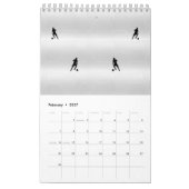 Fußballspieler Single Page SmallCalendar, White Kalender (Feb 2027)
