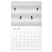 Fußballspieler Single Page SmallCalendar, White Kalender (Mär 2027)