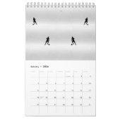 Fußballspieler Single Page SmallCalendar, White Kalender (Jan 2026)
