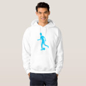 Fußballspieler - Sky Blue Hoodie (Vorne ganz)