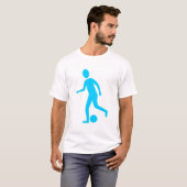 Fußballspieler - Sky Blue T-Shirt (Vorne ganz)