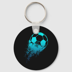 Fußballspieler Sport Vintage Männer Jungen Fußball Schlüsselanhänger