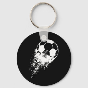 Fußballspieler Sport Vintage Männer Jungen Fußball Schlüsselanhänger