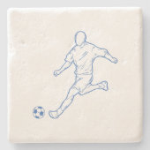 Fußballspieler Steinuntersetzer (Vorderseite)