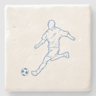 Fußballspieler Steinuntersetzer