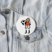 Fußballspieler-Strichmännchen Fußballspieler Button (Beispiel)