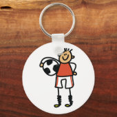 Fußballspieler-Strichmännchen Schlüsselanhänger (Vorderseite)