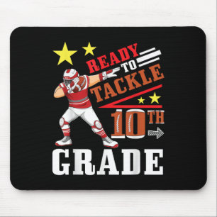 Fußballspieler Student Dabbing Bereit Zu Tackeln 1 Mousepad