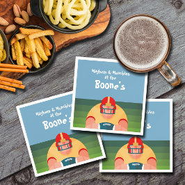 Fußballspieler Super Fan Game Day Serviette