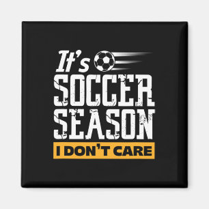 Fußballspieler Team Es ist Fußball-Saison Ich Kümm Magnet