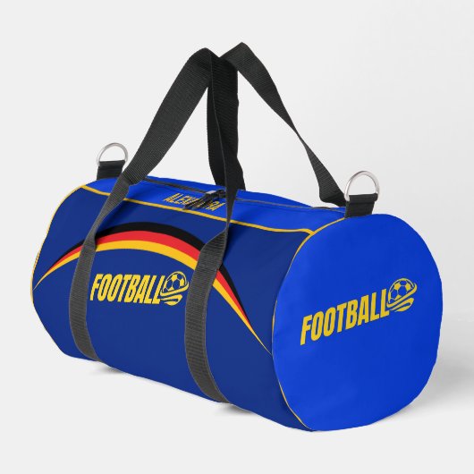 Fußballspieler, Team, Geburtstagsgeschenk, deutsch Duffle Bag (Linke Seite)