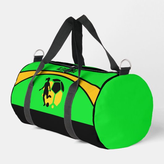 Fußballspieler, Team, Geburtstagsgeschenk Duffle T Bag (Linke Seite)