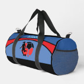 Fußballspieler, Team, Geburtstagsgeschenk Duffle T Bag (Rechte Ecke)