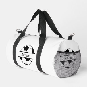Fußballspieler Trainer Fan Name oder Mannschaft Duffle Bag